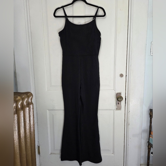 Yogalicious Illusion Rib Scarlett Flare Jumpsuit - Picture 1 of 7
